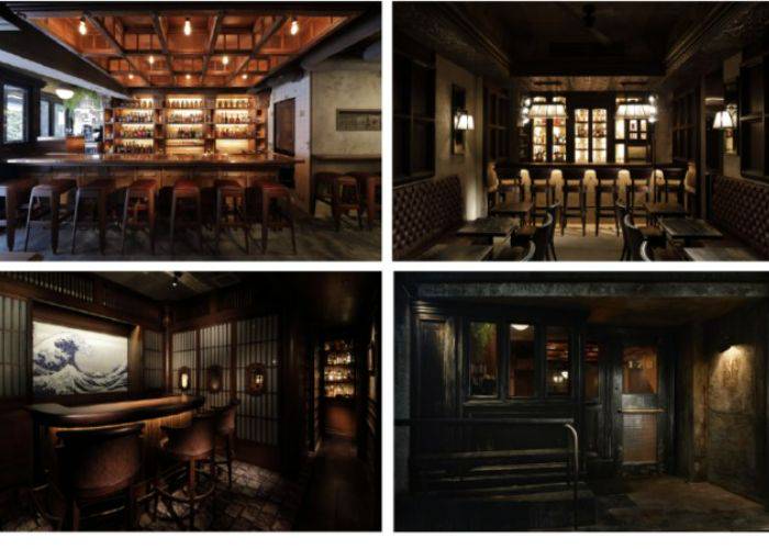 Four images of The SG Club, showing off the different bars and atmospheres you'll discover here.